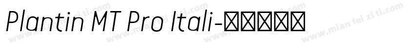 Plantin MT Pro Itali字体转换